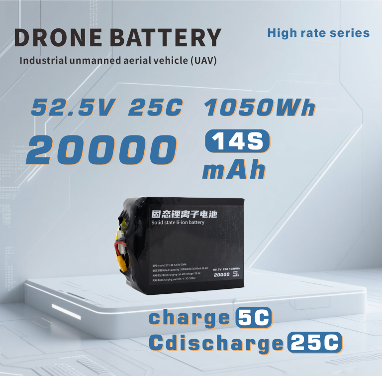 190 Series 6S 12S 14S 20000mAh 25C Long-range,High-security high-energy, high-density, high-voltage and high-rate lithium batt
