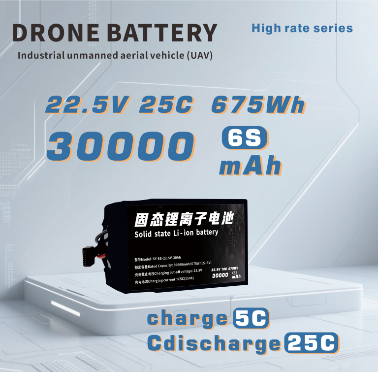 270 Series 6S 12S 14S 30000mAh 25C Long-range,High-security high-energy, high-density, high-voltage and high-rate lithium batt