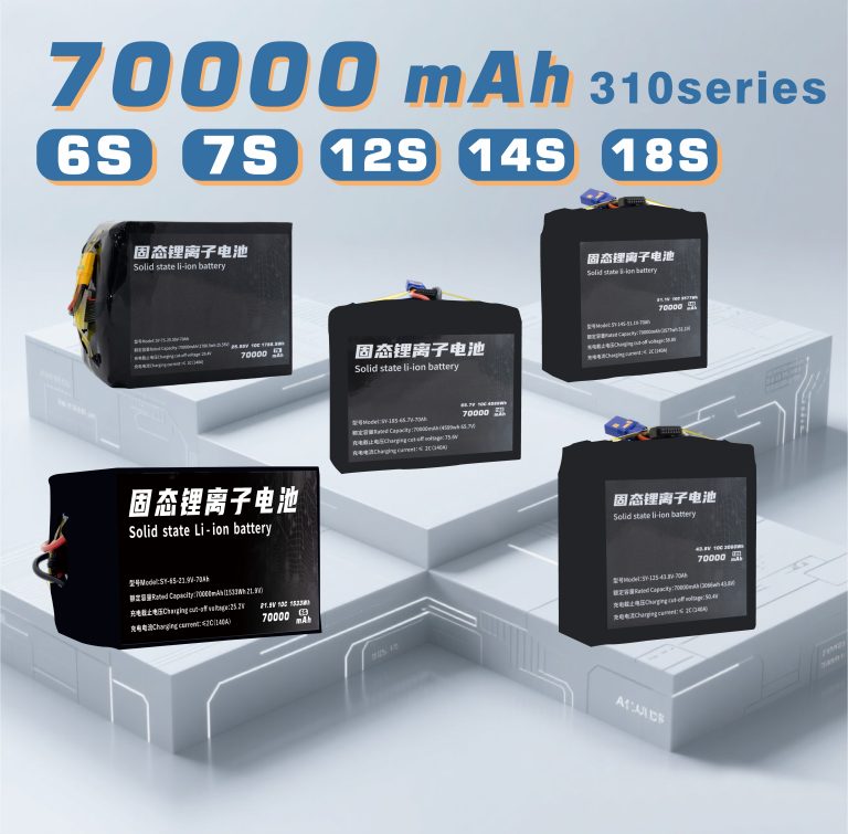 310 Series 4S 6S 7S 12S 14S 18S 70000mAh Long-range,High-security high-energy, high-density, high-voltage and high-rate li